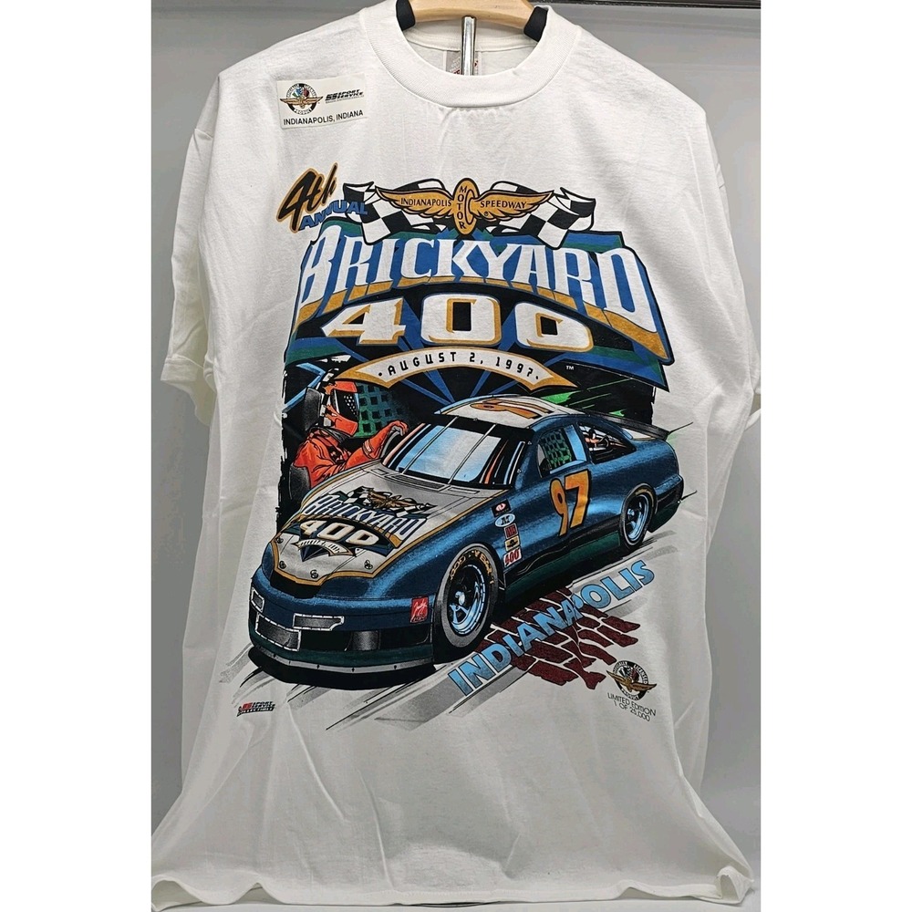 Vintage 1997 Brickyard 400 Racing T-Shirt Indianapolis Speedway